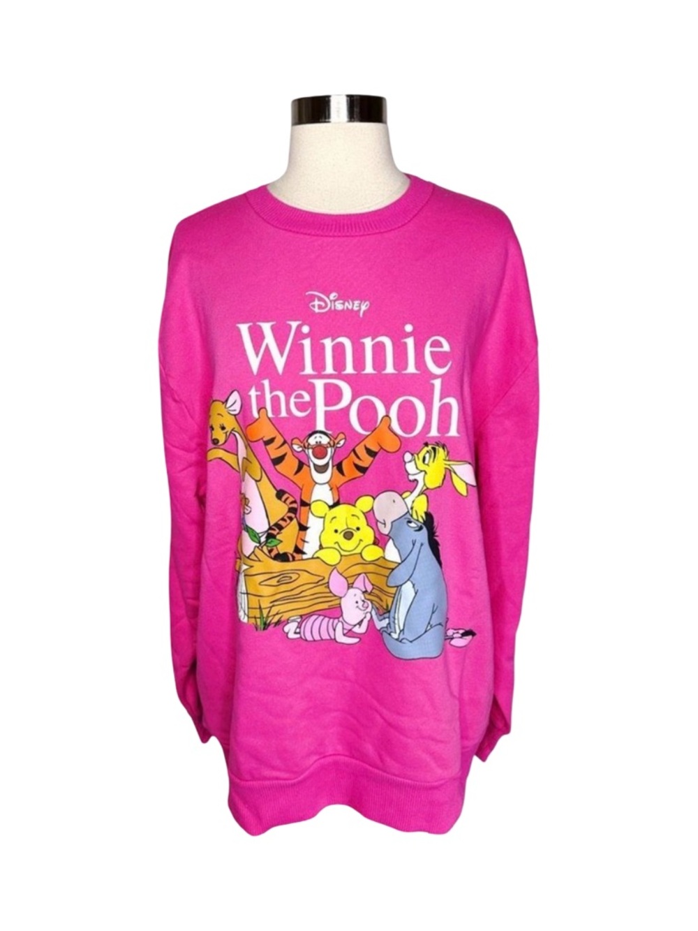Disney Winnie the Pooh & Friends Crew Neck Sweatshirt - Size Large